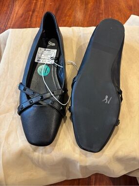 Report Black Studded Ballet Flats